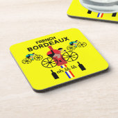 ボルドーフランスのワイン コースター (左側)