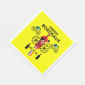 ボルドーフランスのワイン スタンダードランチョンナプキン (角)