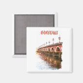 ボルドーフランスシティトラベル マグネット (正面/裏面)