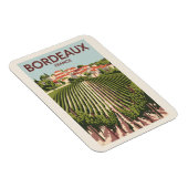 ボルドーフランスヴィネヤードトラベルアートヴィンテージ マグネット (右側)