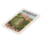 ボルドーフランスヴィネヤードトラベルアートヴィンテージ マグネット (左側)