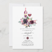 ボルドーフローラワインテイスティングブリデスメイドランチョン 招待状 (正面)