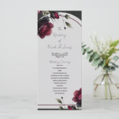 ボルドーレッドローゼスシャドーウィグレイ結婚フローラ プログラム (スタンド正面)