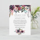 ボルドーワインの結婚式 招待客リスト縮小のお知らせ 案内状 (スタンド正面)