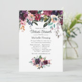 ボルドーワインブライダルシャワーバイメール 招待状 (スタンド正面)