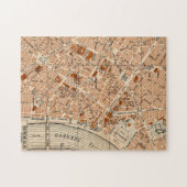 ボルドーヴィンテージの地図 ジグソーパズル (横)