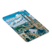 ボルドー写真ヴィンテージ マグネット (右側)