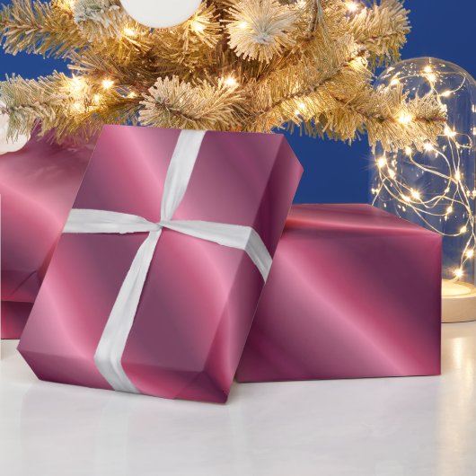 ボルドー結婚の誕生日クリスマスホリデーパーティー ラッピングペーパー (クリスマス)