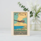 ボルドー・トゥールーズ・マルセイユ・ヴィンテージポスター1935 ポストカード (スタンド正面)
