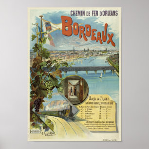 ボルドー・フランスヴィンテージポスター1896 ポスター