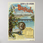 ボルドー・フランスヴィンテージポスター1896 ポスター (正面)