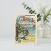 ボルドー・フランスヴィンテージポスター1896 ポストカード (スタンド正面)