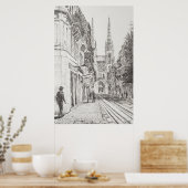 ボルドー・フランス。ツインスパイア。2010 ポスター (キッチン)