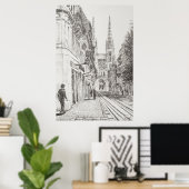 ボルドー・フランス。ツインスパイア。2010 ポスター (ホームオフィス)