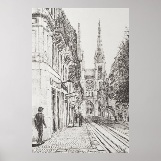 ボルドー・フランス。ツインスパイア。2010 ポスター (正面)