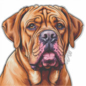 ボルドー・マスティフの犬 シール (正面)