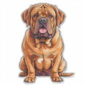 ボルドー・マスティフの犬 シール (正面)