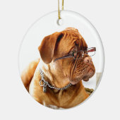 ボルドー・マスティフ、マスティフ・ボルドーフランスの・ギフト セラミックオーナメント (左)