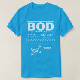 ボルドー・メリニャック空港BOD T – シュリット Tシャツ