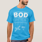 ボルドー・メリニャック空港BOD T – シュリット Tシャツ (正面)