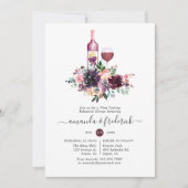 ボルドー・ワイン・テイスティング結婚のリハーサル・ディナー 招待状 (正面)