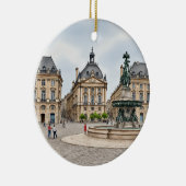 ボルドーFrance水彩 セラミックオーナメント (右)