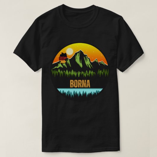 ボルナ, ドイツ Tシャツ (デザイン正面)