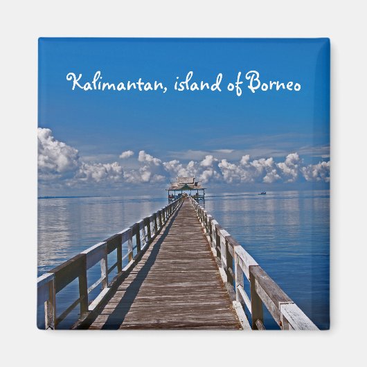 ボルネオのカリマンタン島 マグネット (正面)