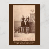 ボルネオの野蛮人のカード、はがき ポストカード (正面)