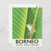 ボルネオポイズンカエル旅行ポスター ポストカード (正面/裏面)