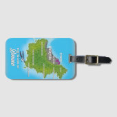 ボルネオマップ ラゲッジタグ (正面横)
