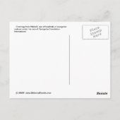 ボルネオ島のジャングル歯科用フロスオランウタン ポストカード (裏面)