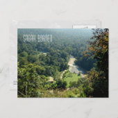 ボルネオ熱帯雨林ジャングルエアリアルビュー写真 ポストカード (正面/裏面)