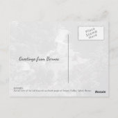 ボルネオ熱帯雨林ジャングルエアリアルビュー写真 ポストカード (裏面)