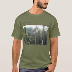 ボルネオ熱帯雨林ジャングルキャノピーツリートップランドスケープ Tシャツ