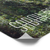 ボルネオ熱帯雨林ジャングルツリートップス歩道サバ ポスター (角)