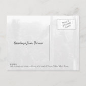 ボルネオ熱帯雨林ジャングルツリートップス風景写真 ポストカード (裏面)