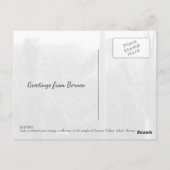 ボルネオ熱帯雨林ジャングルツリートップス風景写真 ポストカード (裏面)