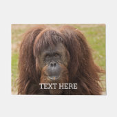 ボルネオ・オランウータン美しい写真 ドアマット (正面)