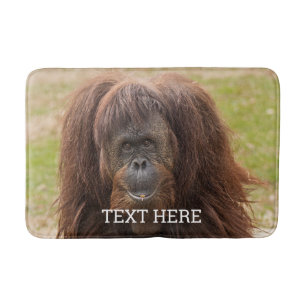 ボルネオ・オランウータン美しい写真 バスマット