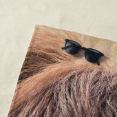 ボルネオ・オランウータン美しい写真 ビーチタオル (インサイチュ)