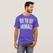 ボルノ島の動物を救え 動物愛護レスキュー フレンズ Tシャツ (正面フル)