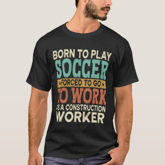 ボルノ プレイ サッカー 強制 スポーツ 建設 ギフト Tシャツ