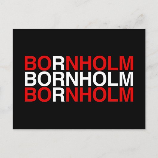 ボルホルム国旗 ポストカード (正面)