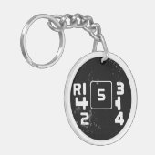 ボルボ245シフトパターンキーチェーン キーホルダー (正面左)