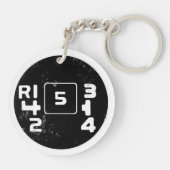 ボルボ245シフトパターンキーチェーン キーホルダー (裏面)