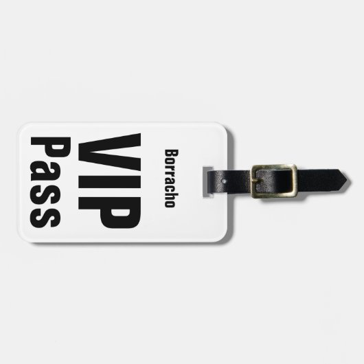 ボルラチョVIPパス ラゲッジタグ (正面横)