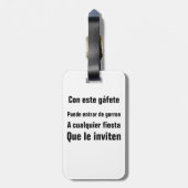 ボルラチョVIPパス ラゲッジタグ (裏面縦)