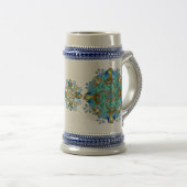 ボルンホルム島の青のマグ ビールジョッキ (正面右)