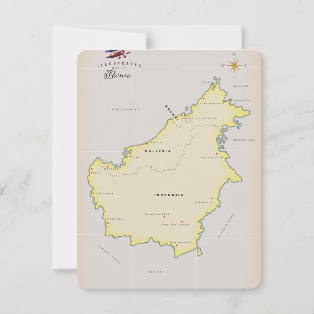 ボル図解入りの、写真付きのネオの地図 (裏面)